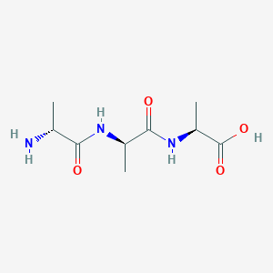 molecular formula C9H17N3O4 B14724259 D-Alanyl-D-alanyl-L-alanine CAS No. 5874-88-4