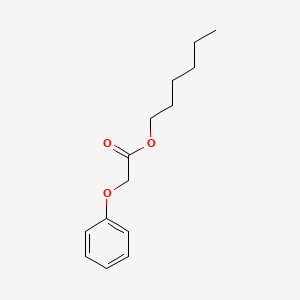 molecular formula C14H20O3 B14724290 Hexyl phenoxyacetate CAS No. 6290-38-6