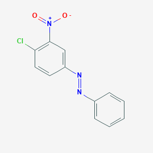 molecular formula C12H8ClN3O2 B14724322 (E)-1-(4-Chloro-3-nitrophenyl)-2-phenyldiazene CAS No. 10393-99-4