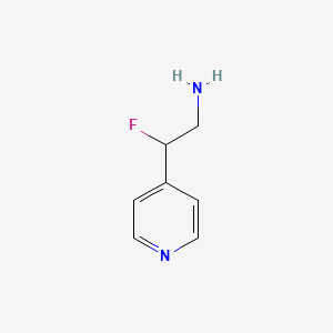 molecular formula C7H9FN2 B1472435 2-Fluoro-2-(pyridin-4-yl)ethan-1-amine CAS No. 1551365-81-1