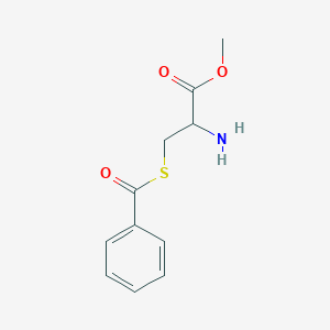 molecular formula C11H13NO3S B14724358 Methyl 2-amino-3-benzoylsulfanylpropanoate CAS No. 5673-88-1