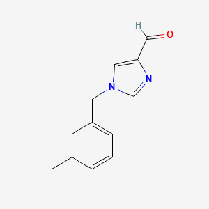 molecular formula C12H12N2O B1472436 1-(3-methylbenzyl)-1H-imidazole-4-carbaldehyde CAS No. 1545805-43-3