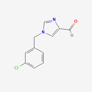 1-(3-chlorobenzyl)-1H-imidazole-4-carbaldehyde