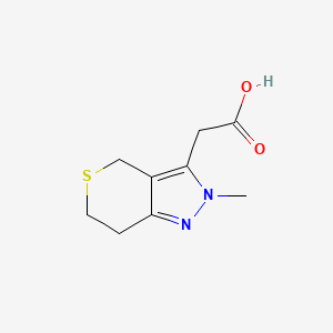 2-(2-Methyl-2,4,6,7-tetrahydrothiopyrano[4,3-c]pyrazol-3-yl)acetic acid