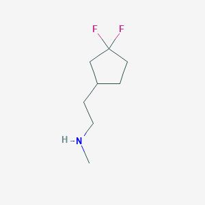 2-(3,3-difluorocyclopentyl)-N-methylethan-1-amine