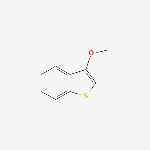 molecular formula C9H8OS B14724475 Benzo[b]thiophene, 3-methoxy- CAS No. 10419-32-6