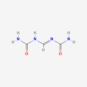 molecular formula C3H6N4O2 B14724482 N,N'-Dicarbamoylformamidine CAS No. 6289-14-1