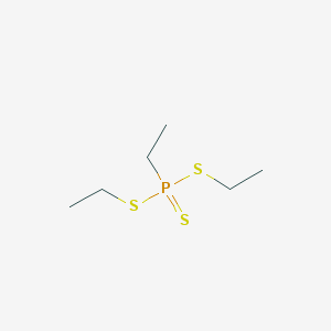molecular formula C6H15PS3 B14724491 Diethyl ethylphosphonotrithioate CAS No. 13297-95-5