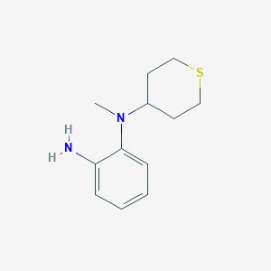molecular formula C12H18N2S B1472452 N1-methyl-N1-(thian-4-yl)benzene-1,2-diamine CAS No. 1782700-25-7