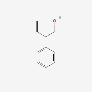 molecular formula C10H12O B14724571 3-Buten-1-ol, 2-phenyl- CAS No. 6052-63-7