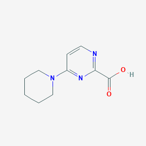 molecular formula C10H13N3O2 B1472459 4-(Piperidin-1-yl)pyrimidine-2-carboxylic acid CAS No. 1556404-14-8