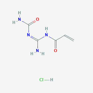 molecular formula C5H9ClN4O2 B14724609 N-[(Z)-N'-carbamoylcarbamimidoyl]prop-2-enamide;hydrochloride CAS No. 7082-89-5