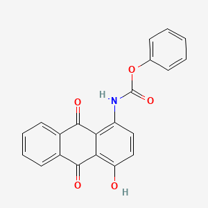 molecular formula C21H13NO5 B14724614 Phenyl(4-hydroxy-9,10-dioxo-9,10-dihydroanthracen-1-yl)carbamate CAS No. 6937-73-1