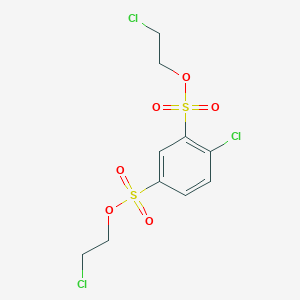molecular formula C10H11Cl3O6S2 B14724617 Bis(2-chloroethyl) 4-chlorobenzene-1,3-disulfonate CAS No. 5409-79-0