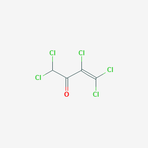 molecular formula C4HCl5O B14724703 1,1,3,4,4-Pentachlorobut-3-en-2-one CAS No. 13340-10-8