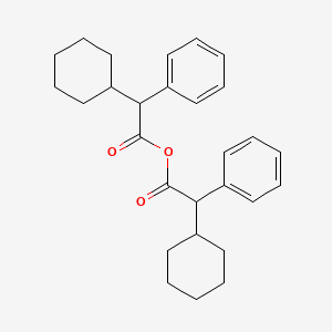 molecular formula C28H34O3 B14724733 Cyclohexyl(phenyl)acetic anhydride CAS No. 5446-75-3