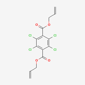 molecular formula C14H10Cl4O4 B14724923 Diprop-2-en-1-yl 2,3,5,6-tetrachlorobenzene-1,4-dicarboxylate CAS No. 10497-32-2