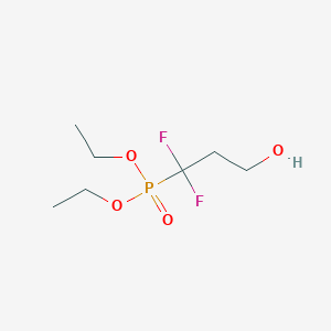 molecular formula C7H15F2O4P B1472559 Diethyl 1,1-difluoro-3-hydroxypropylphosphonate CAS No. 1225194-19-3