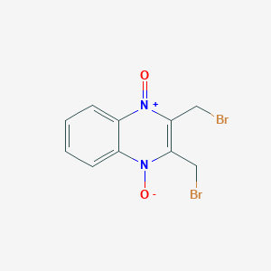 molecular formula C10H8Br2N2O2 B147256 2,3-Bis(bromomethyl)quinoxaline 1,4-dioxide CAS No. 18080-67-6
