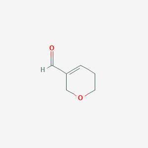 molecular formula C6H8O2 B147259 5,6-Dihydro-2H-pyran-3-carbaldehyde CAS No. 13417-49-7