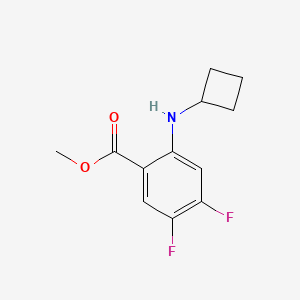 molecular formula C12H13F2NO2 B1472605 Methyl 2-(cyclobutylamino)-4,5-difluorobenzoate CAS No. 1593887-32-1