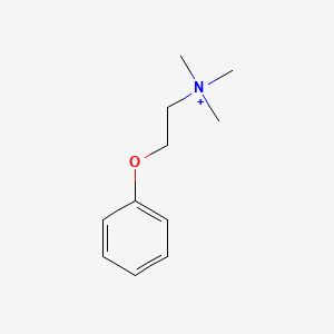 molecular formula C11H18NO+ B14726135 N,N,N-trimethyl-2-phenoxyethanaminium CAS No. 6779-86-8