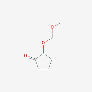 molecular formula C7H12O3 B1472614 Cyclopentanone, 2-(methoxymethoxy)- CAS No. 324027-05-6