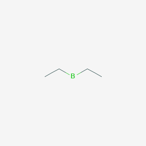 molecular formula C4H10B B14726175 Diethylboron CAS No. 5518-25-2