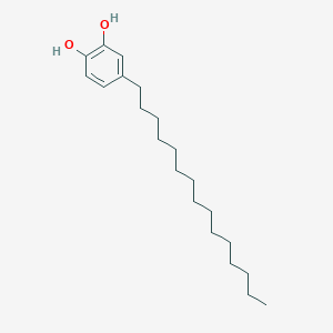 molecular formula C21H36O2 B14726242 4-Pentadecylbenzene-1,2-diol CAS No. 5394-77-4