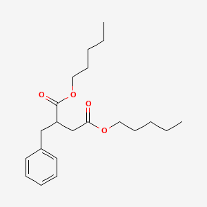 molecular formula C21H32O4 B14726252 Dipentyl 2-benzylbutanedioate CAS No. 5859-32-5