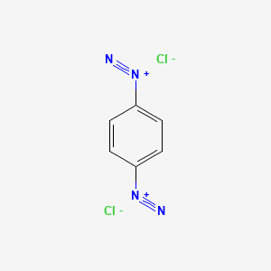 molecular formula C6H4Cl2N4 B14726313 Benzene-1,4-bis(diazonium) dichloride CAS No. 13712-02-2