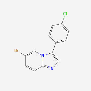 molecular formula C13H8BrClN2 B1472633 6-Bromo-3-(4-chlorophenyl)imidazo[1,2-a]pyridine CAS No. 1464158-49-3