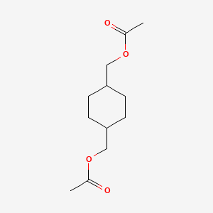 molecular formula C12H20O4 B14726335 Cyclohexane-1,4-diyldimethanediyl diacetate CAS No. 6308-18-5