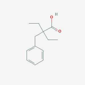 molecular formula C13H18O2 B14726346 2-Benzyl-2-ethylbutanoic acid CAS No. 5343-57-7