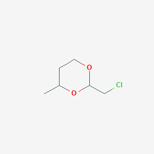 molecular formula C6H11ClO2 B14726394 2-(Chloromethyl)-4-methyl-1,3-dioxane CAS No. 6414-14-8