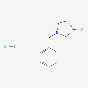 molecular formula C11H15Cl2N B14726407 1-Benzyl-3-chloropyrrolidine;hydrochloride CAS No. 10603-59-5