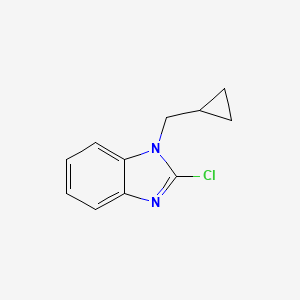 molecular formula C11H11ClN2 B1472645 2-chloro-1-(cyclopropylmethyl)-1H-benzo[d]imidazole CAS No. 1622297-05-5