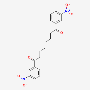 molecular formula C20H20N2O6 B14726487 1,8-Bis(3-nitrophenyl)octane-1,8-dione CAS No. 6268-57-1