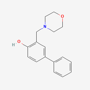 molecular formula C17H19NO2 B14726640 3-Morpholinomethyl-4-hydroxybiphenyl CAS No. 6452-87-5