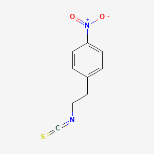 molecular formula C9H8N2O2S B14726662 1-(2-Isothiocyanatoethyl)-4-nitrobenzene CAS No. 13203-40-2