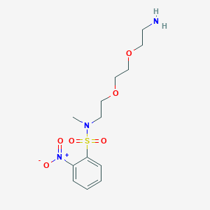 molecular formula C13H21N3O6S B1472669 N-(2-(2-(2-aminoethoxyl)ethoxy)ethyl)-N-methyl-2-nitrobenzenesulfonamide CAS No. 1571191-79-1