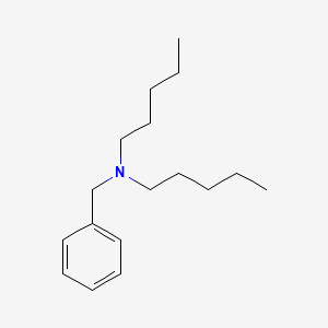 molecular formula C17H29N B14726717 N-Benzyl-N-pentylpentan-1-amine CAS No. 6539-59-9
