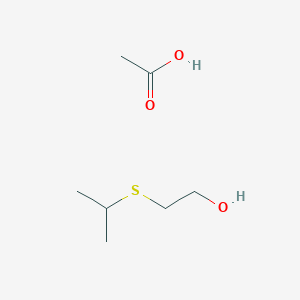 molecular formula C7H16O3S B14726720 Acetic acid;2-propan-2-ylsulfanylethanol CAS No. 5862-49-7
