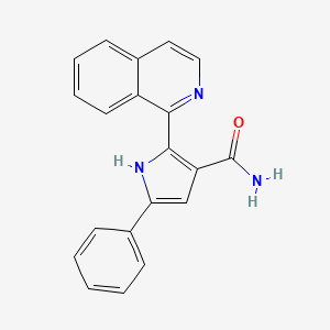 molecular formula C20H15N3O B14726765 2-(Isoquinolin-1-yl)-5-phenyl-1h-pyrrole-3-carboxamide CAS No. 13226-12-5