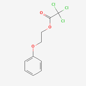 molecular formula C10H9Cl3O3 B14726822 Acetic acid, trichloro-, 2-phenoxyethyl ester CAS No. 5822-95-7