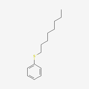 molecular formula C14H22S B14726839 Benzene, (octylthio)- CAS No. 13910-16-2