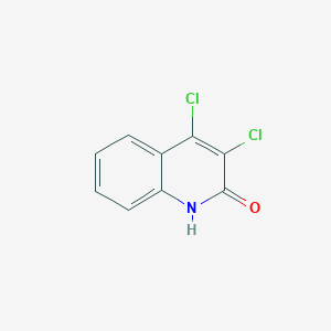 molecular formula C9H5Cl2NO B14726858 Quinolinol, dichloro- CAS No. 12041-77-9