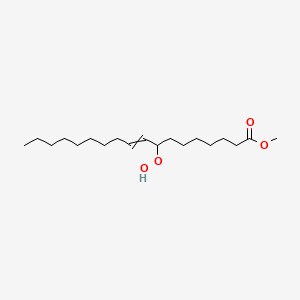 molecular formula C19H36O4 B14726885 Methyl 8-hydroperoxyoctadec-9-enoate CAS No. 13045-56-2
