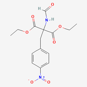molecular formula C15H18N2O7 B14726895 Diethyl(formylamino)(4-nitrobenzyl)propanedioate CAS No. 6265-86-7