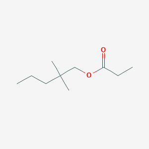 molecular formula C10H20O2 B14726919 2,2-Dimethylpentyl propanoate CAS No. 5458-24-2